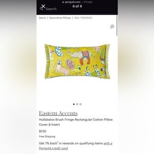 Pair (2 pcs) of Eastern Accents Hullabaloo Pillows - NWT